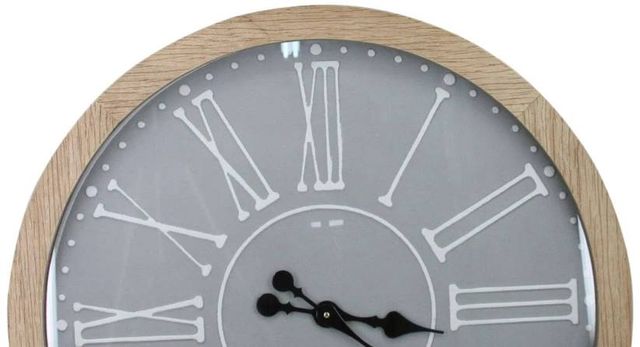 Classy Art Style 3 Brown/Gray Wall Clock-1
