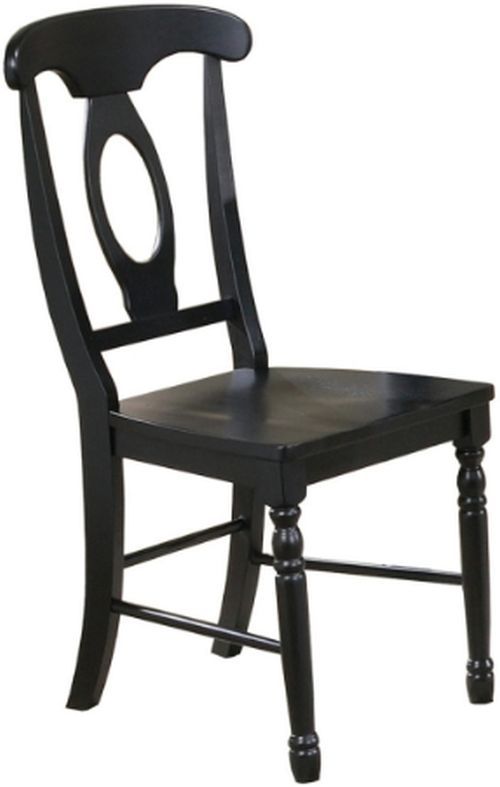 Winners Only® Quails Run Ebony Napoleon Side Chair-0