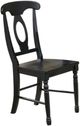 Winners Only® Quails Run Ebony Napoleon Side Chair-0