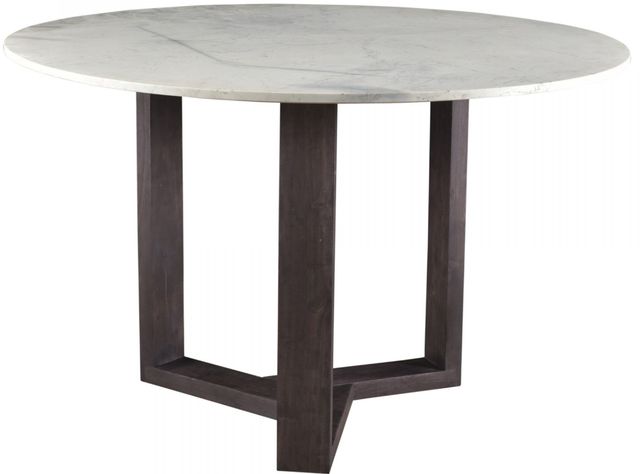 Moe's Home Collection Jinxx White Dining Table with Charcoal Grey Base-0