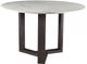 Moe's Home Collection Jinxx White Dining Table with Charcoal Grey Base-0