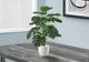 Monarch Specialties Inc. 24" Artificial Monstera Tree with White Pot-1