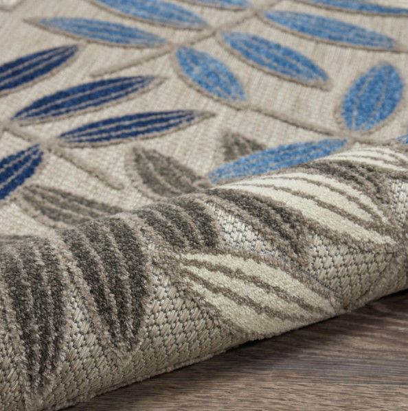 Nourison Home™ Aloha Gray Blue 5'x8' Style Area Rug-4