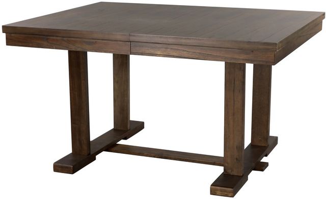 Mazin Furniture Wieland 7-Piece Black/Brown Dining Set-0