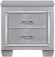 Homelegance® Allura Silver Nightstand-2