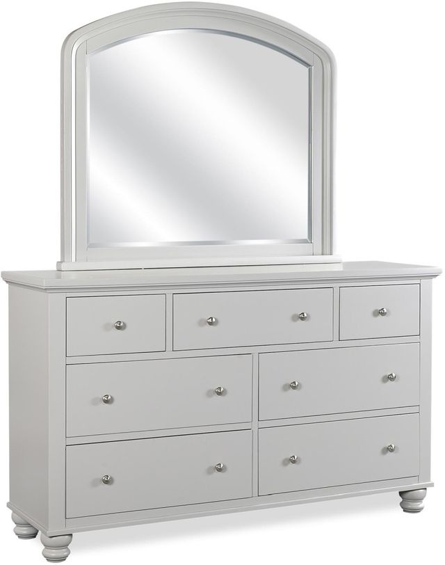 Aspenhome® Cambridge Light Gray Paint Double Dresser Mirror-2