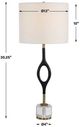 Uttermost® Maryam Antique Brass/Black Buffet Lamp-2