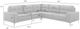 Armen Living Pimentel 3-Piece Cola Sectional Set-2