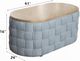 ACME Furniture Saree Natural Coffee Table with Light Teal Base-2