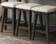 Elements International Morrison 4-Piece Smokey Gray Oak Occasional Bar Table Set-1