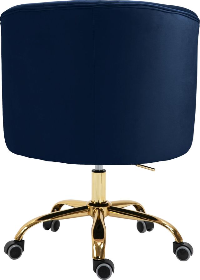 Meridian Furniture Arden Navy Velvet Office Chair-1