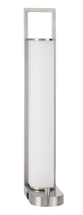 Cal® Lighting & Accessories Zamora Brushed Steel Desk Lamp-2