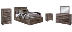 Benchcraft® Derekson 5-Piece Multi Gray Full Panel Bed Set