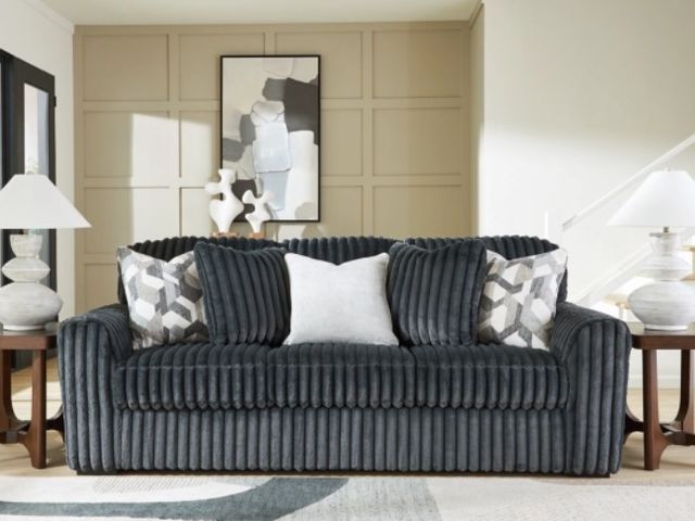 Signature Design by Ashley® Midnight-Madness Gunmetal Sofa-1