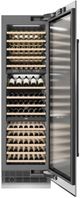 ZLINE Autograph Edition 24 in. 12.4 Cu. Ft. Triple Zone 100 Bottle Column Wine Cooler in Satin Stainless Steel and Matte Black Accents-3
