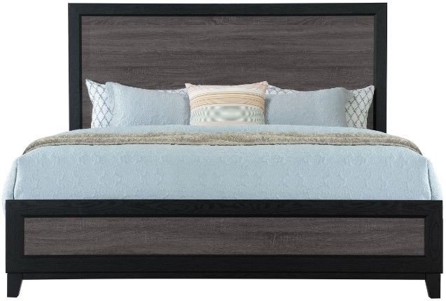 Global Furniture USA Lisbon 5-Piece Black/Dark Gray King Bedroom Set-2