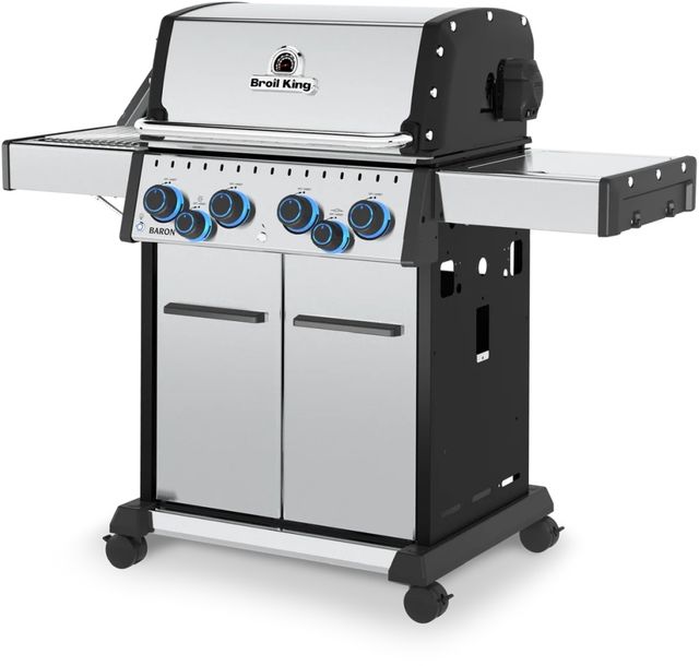 Broil King® Baron™ S 490 Pro IR 6-Burner Stainless Steel Freestanding Liquid Propane Grill-2