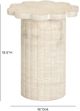 TOV Furniture Blossom Travertine Indoor/Outdoor Side Table-2