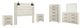 Signature Design by Ashley® Cambeck 6-Piece Whitewash Queen Panel Headboard Bed Set-0