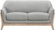 Coaster® Vaughn Gray Upholstered Flared Arm Loveseat-4