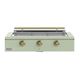 Caliber™ Rockwell Social 48" 3-Burner Sage Built-In Natural Gas Grill with Brass Hardware-0