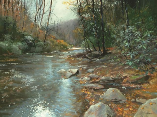 Classy Art Downstream by Roger Bansemer Wall Art-0