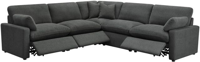 Coaster® Collins 5-Piece Dark Gray Power Reclining Modular Sectional-1