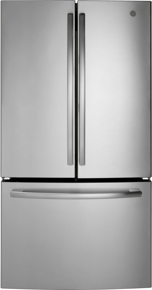GE® 27 Cu. Ft. French Door Refrigerator-Stainless Steel-0