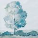 Stylecraft Light Blue/Off-White Wall Art-1