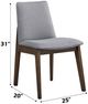 ACME Furniture Kaela 2-Piece Gray/Walnut Side Chair Set-3