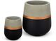 Le Present Belly Gold Black 12" Planter-1