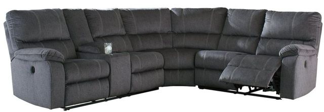 Signature Design by Ashley® Urbino 4-Piece Charcoal Reclining Living Room Seating Set-1
