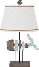 Lamps Per Se Antique Gray/Blue Polyresin Table Lamp-0