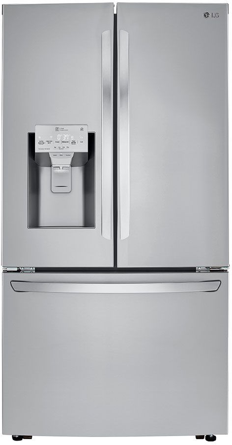 LG 23.50 Cu. Ft. Stainless Steel Counter-Depth French Door Refrigerator-0