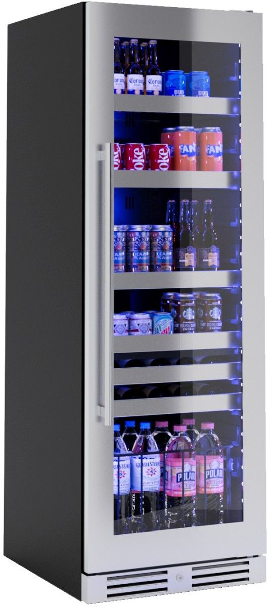 XO 24" 15 Cu. Ft. Fingerprint Resistant Stainless Steel Built-In Beverage Center-1