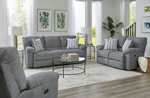 Catnapper® Tyler Stonewash Power Wall Hugger Recliner-2