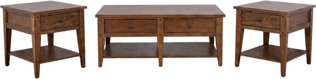 Liberty Furniture Lake House 3-Piece Oak Occasional Table Set-0