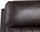 La-Z-Boy® Finley Chocolate Leather Power Wall Reclining Loveseat with Console and Headrest-1