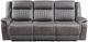 New Classic® Home Furnishings Enzo Gray Dual Manual Reclining Sofa-2
