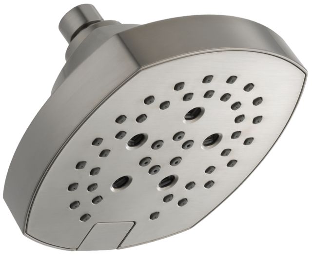 Delta Universal Showering Lumicoat® Stainless H2Okinetic® 5-Setting Shower Head-0