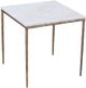 Dovetail Furniture Salas White End Table with Copper Base-0