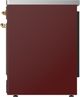 Ilve® Majestic III 30" Burgundy Pro Style Induction Range with Triple Glass Door and Brass Trim-3