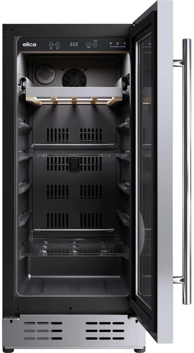 Elica 15" Stainless Steel Freestanding or Built-In Single Zone Beverage Center-3
