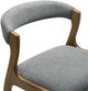 Armen Living Emorie Charcoal/Walnut Dining Side Chair-5
