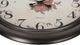 Monarch Specialties Inc. Brown 20" Round Wall Clock with Standard Numbers on Distressed Beige Backgr-1