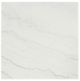 Furniture of America® Thisted White Square Marble End Table with Black Base-2