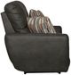 Catnapper® Dorian Charcoal/Nutmeg Reclining Loveseat-3