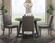 Elements International Cross Wire Brushed Gray Dining Table-3