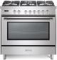 Verona® Prima 36" Stainless Steel Pro Style Dual Fuel Range-0