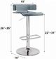 ACME Furniture Rania Chrome/Gray Adjustable Swivel Stool -1